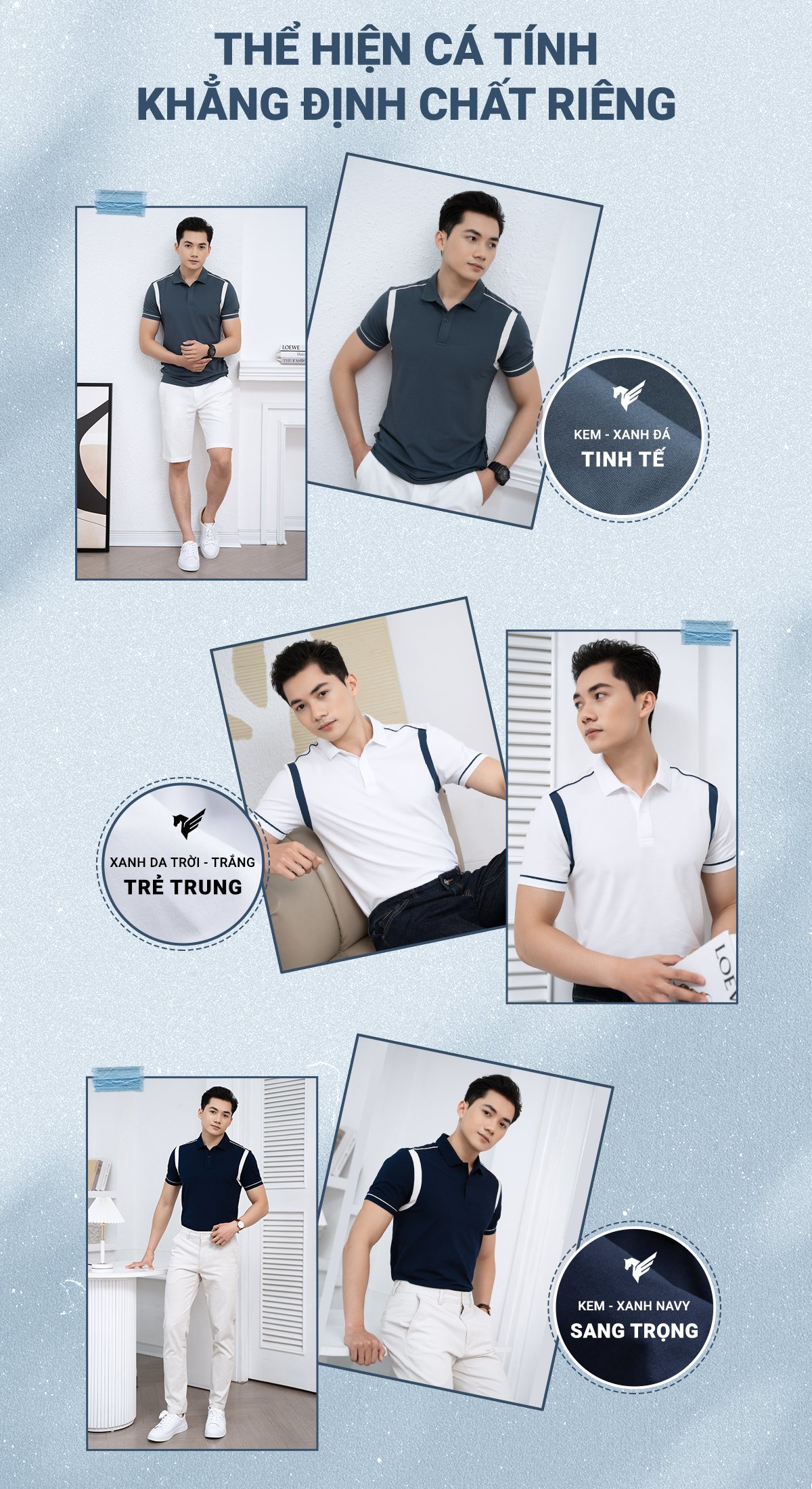 Áo polo nam TORANO FSTP002 phối đồ