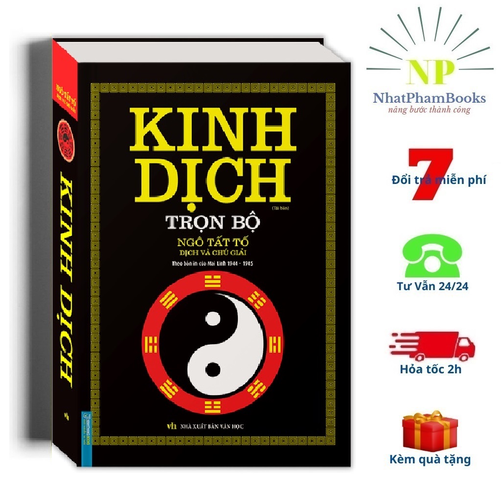Mô tả Sách - Kinh Dịch Trọn Bộ (Bìa Cứng) - Ngô Tất Tố (Tái Bản 2024) - 1