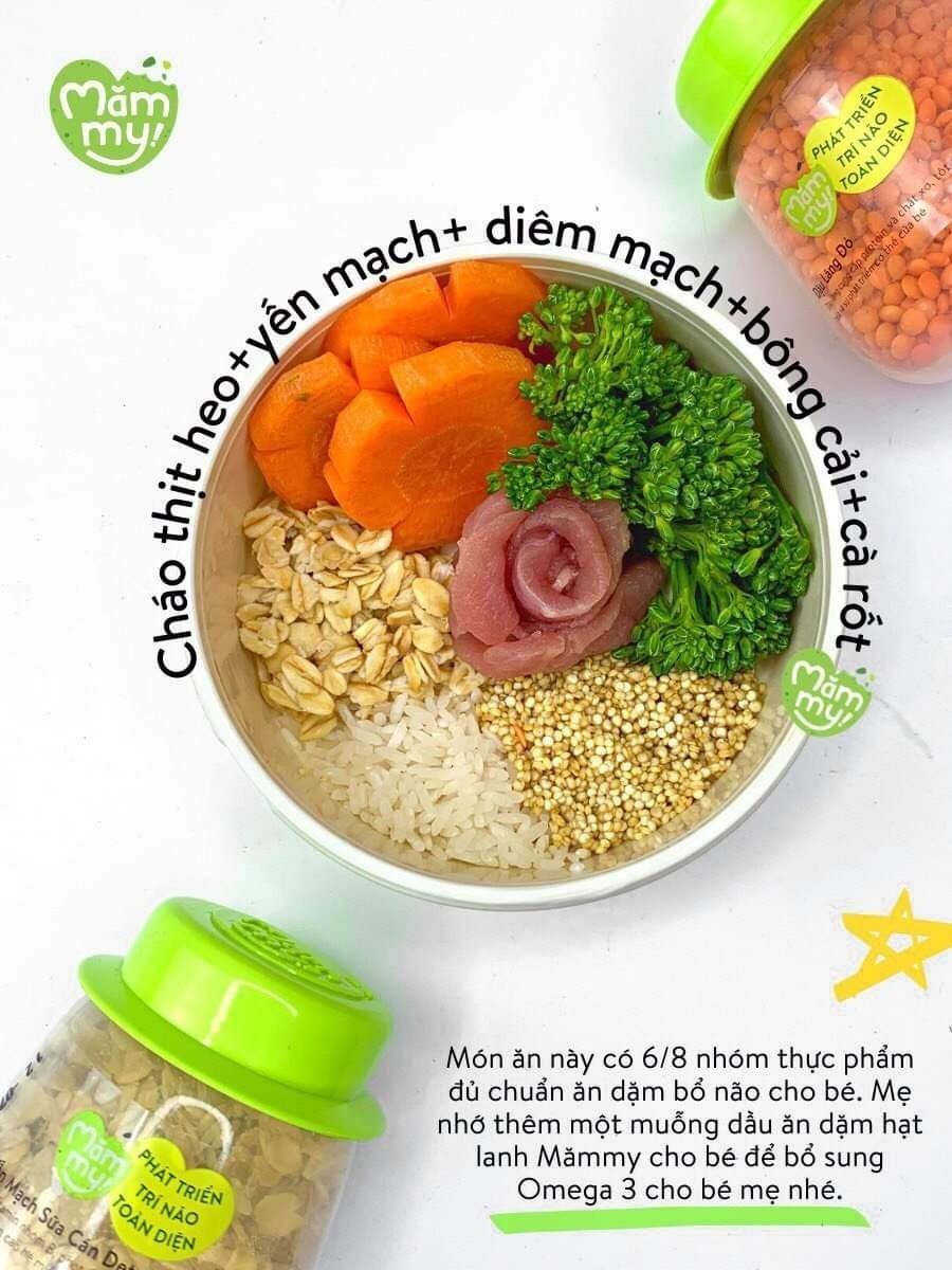 Mô tả Tổng hợp hạt ăn dặm hữu cơ Mămmy loại 1 cho bé gồm hạt đậu lăng, đậu gà, diêm mạch, kiều mạch, kê nếp, yến mạch... - 9