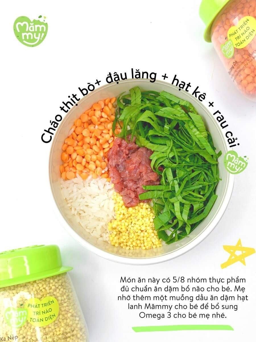 Mô tả Tổng hợp hạt ăn dặm hữu cơ Mămmy loại 1 cho bé gồm hạt đậu lăng, đậu gà, diêm mạch, kiều mạch, kê nếp, yến mạch... - 10