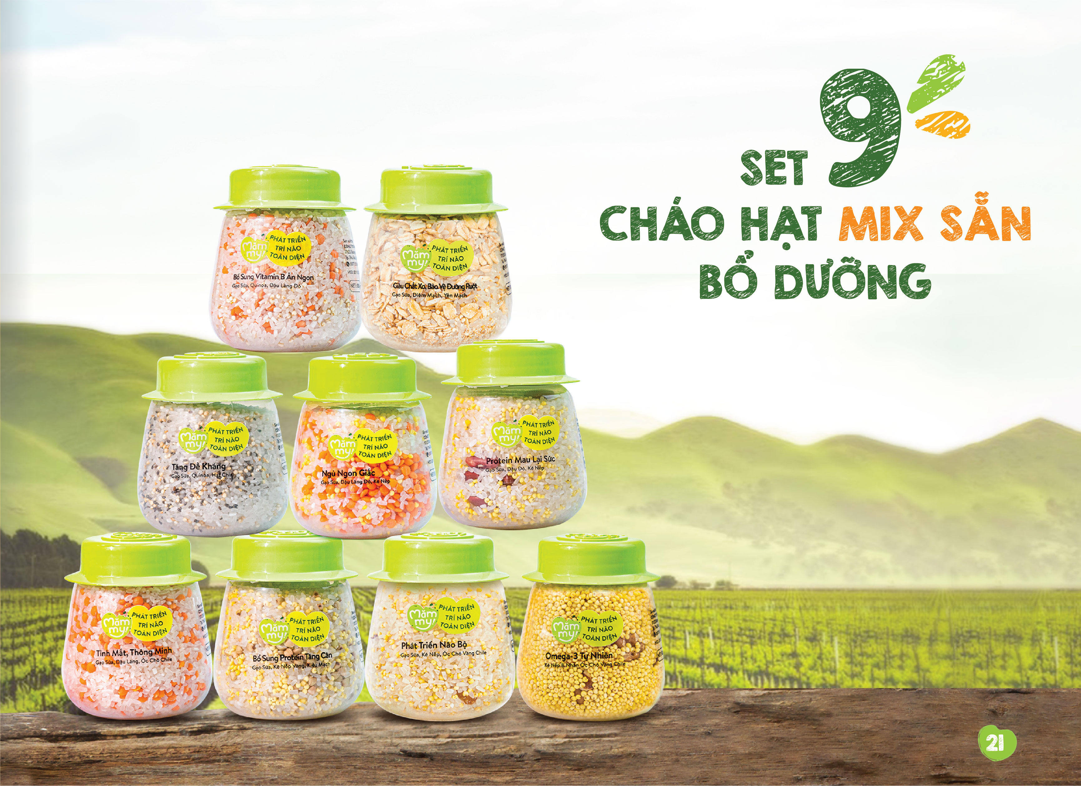 Mô tả Hạt mix sẵn cho bé ăn dặm nhiều chất dinh dưỡng kết hợp bởi gạo sữa và nhiều loại hạt quý, 120g-145g - 1