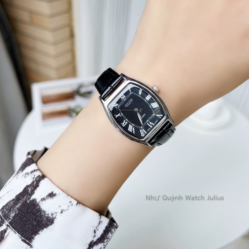 Đồng hồ nữ JA-703 Julius Hàn Quốc mặt oval - Màu 9