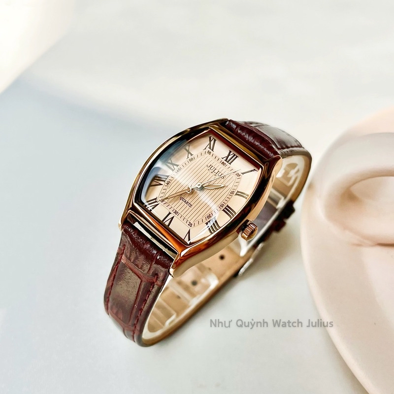 Đồng hồ nữ JA-703 Julius Hàn Quốc mặt oval - Màu 7
