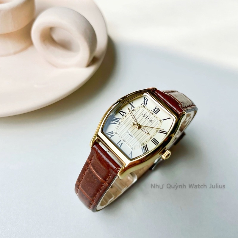 Đồng hồ nữ JA-703 Julius Hàn Quốc mặt oval - Màu 8