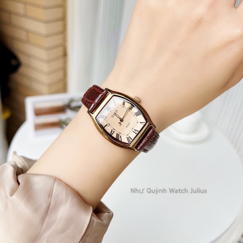 Đồng hồ nữ JA-703 Julius Hàn Quốc mặt oval - Màu 11