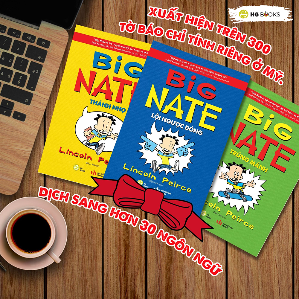 Mô tả Combo 3 cuốn sách song ngữ thiếu nhi Big Nate - Truyện tranh hài hước vui nhộn - 3