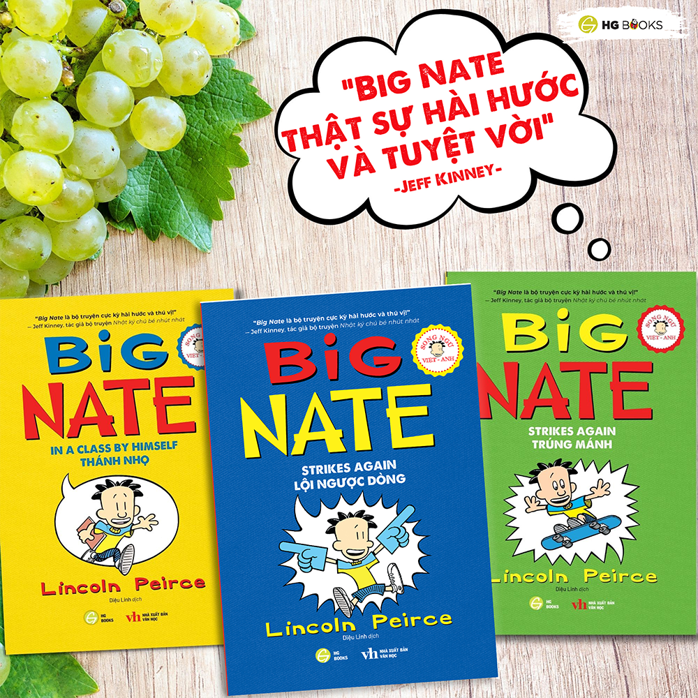 Mô tả Sách Thiếu Nhi - Big Nate - Bản Song Ngữ và Tiếng Việt Kèm File Nghe & Note Từ Vựng - HG Books - 6