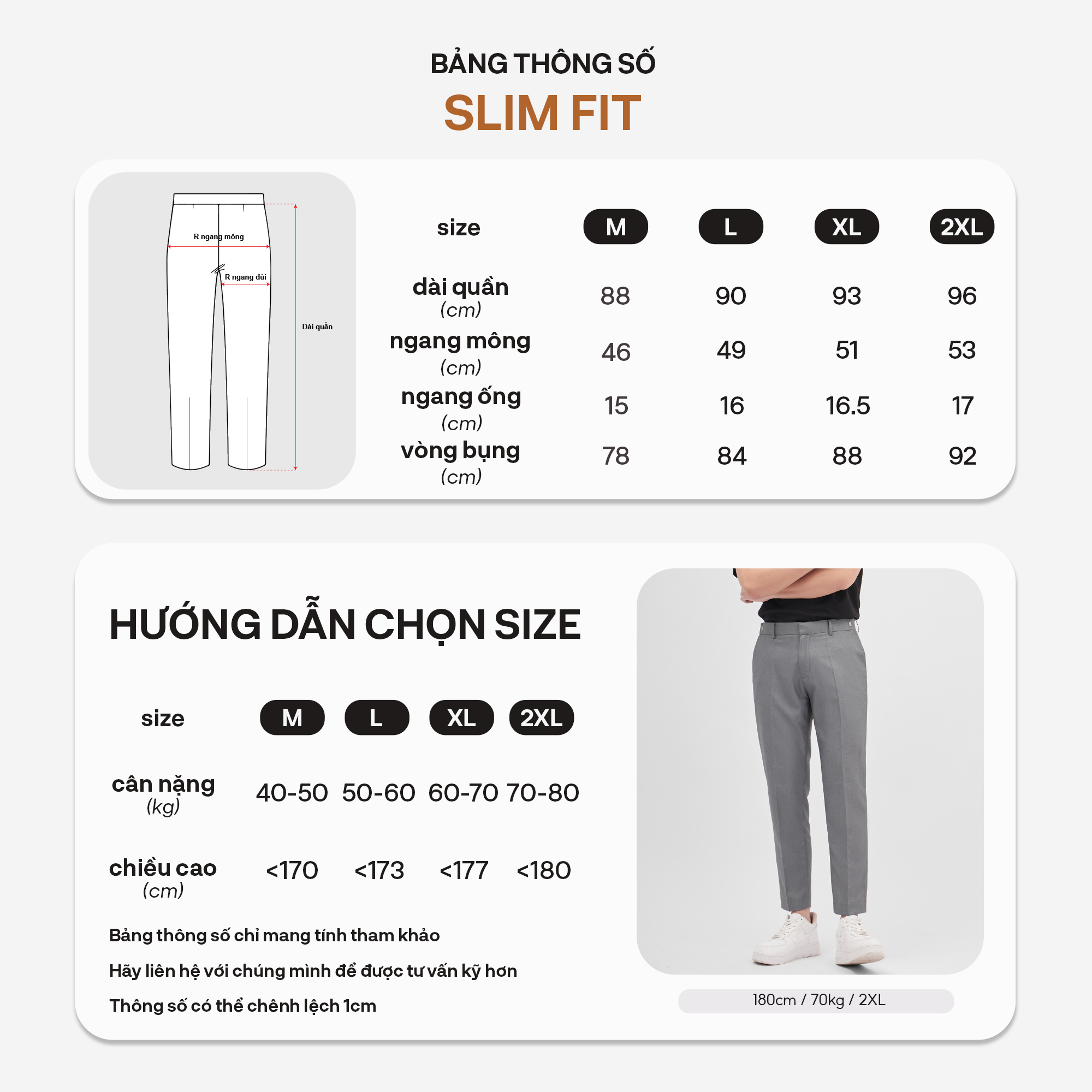 Mô tả Quần âu nam VER2 Sidetab PATTERN form Regular fit PQ023 - 1
