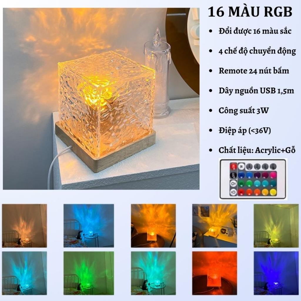 Đèn ngủ để bàn gợn sóng SHOP NHẬT PHONG,đèn led MIKA 3D cực chill,có ...