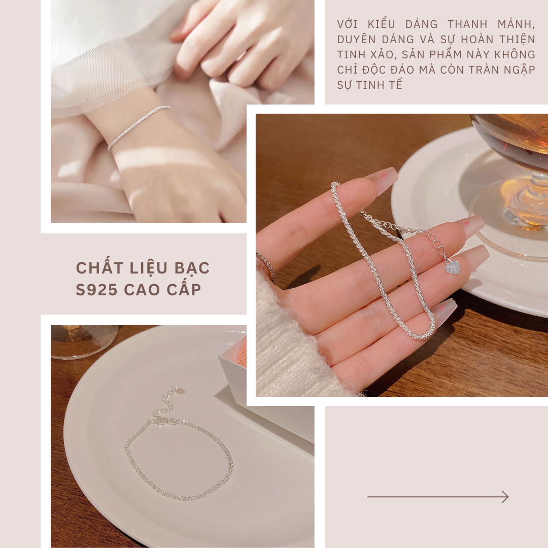 Mô tả Lắc tay bạc CDE Twinkle Silver Bracelet CDE2056 - Bạc cao cấp - 4