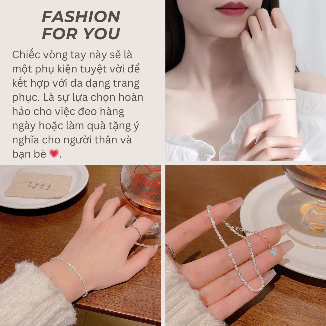 Mô tả Lắc tay bạc CDE Twinkle Silver Bracelet CDE2056 - Bạc cao cấp - 5