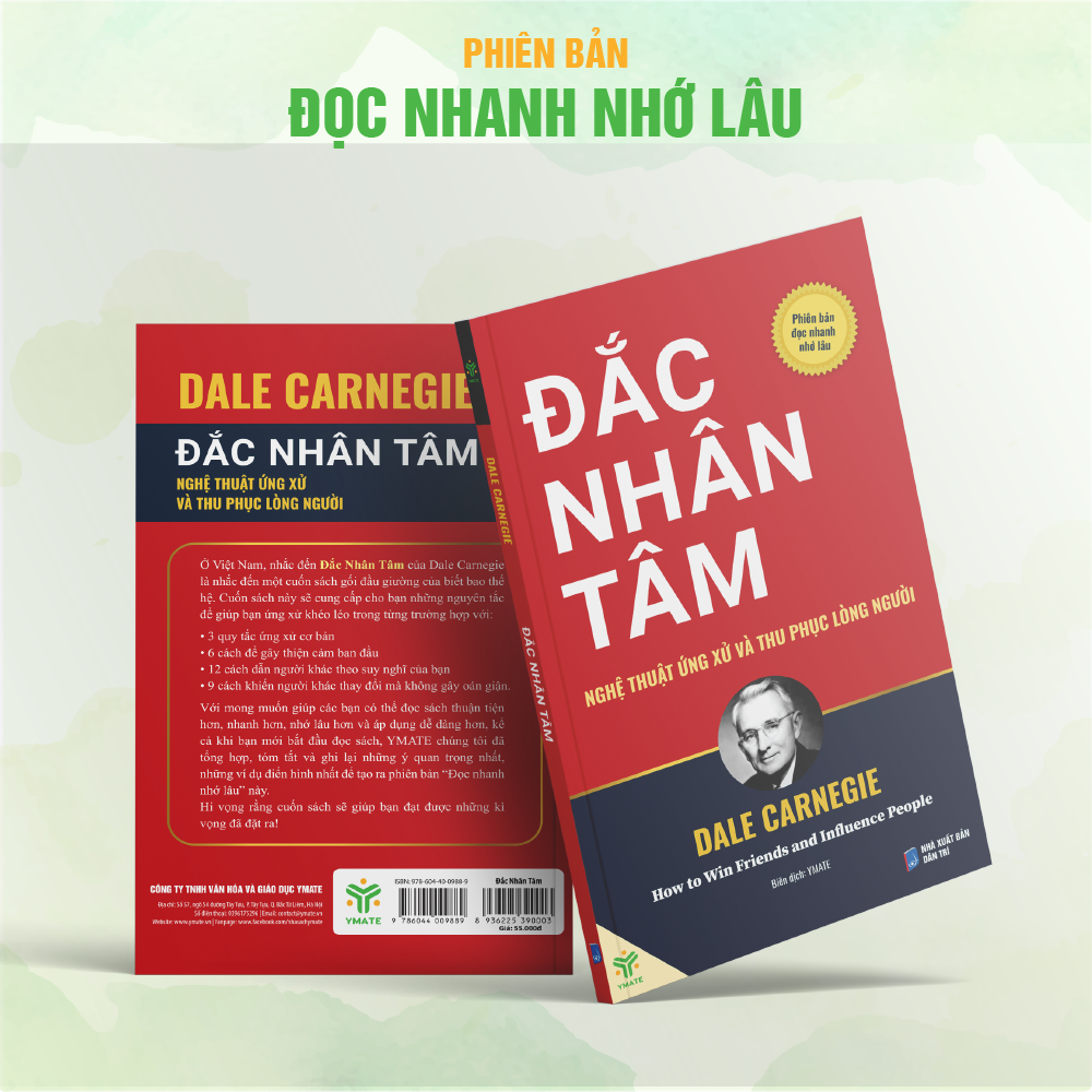 Mô tả Sách Đắc Nhân Tâm + Stop Overthinking - Nhà Sách Ymate - 1