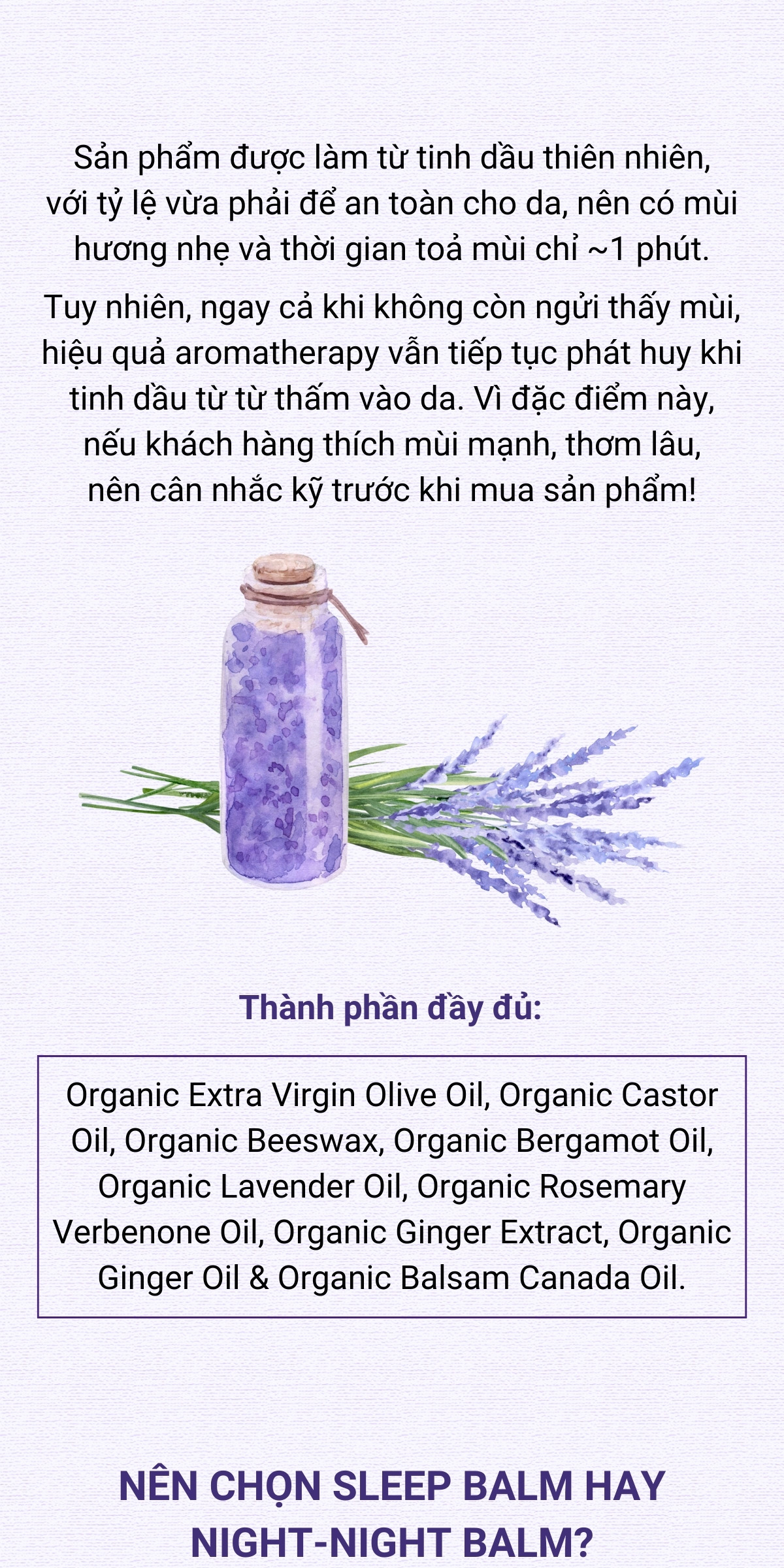 Mô tả Sáp dầu hữu cơ giúp ngủ ngon BADGER Sleep Balm organic giúp dễ ngủ an toàn cho người lớn và trẻ em - 21g 56g - 3