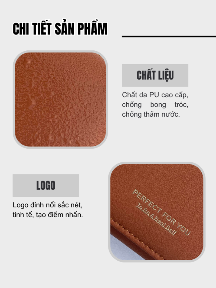 Ví Nữ Mini Cầm Tay PERFECT FOR YOU PFY11 - Chi tiết ngăn