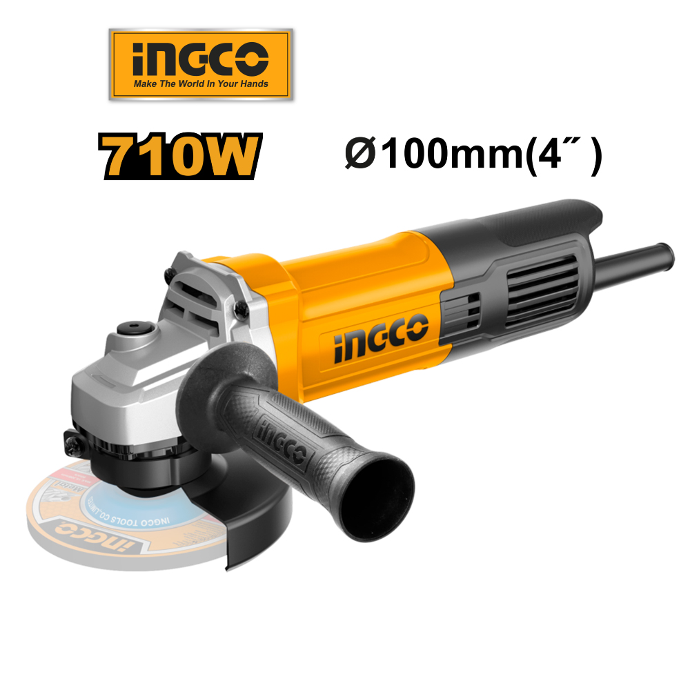Mô tả Máy mài góc 750W công tắt đuôi INGCO AG750282 | AG900282 900W | AG1100382 1100W | AG71182 710W đĩa 100mm, trục chính M10 - 2