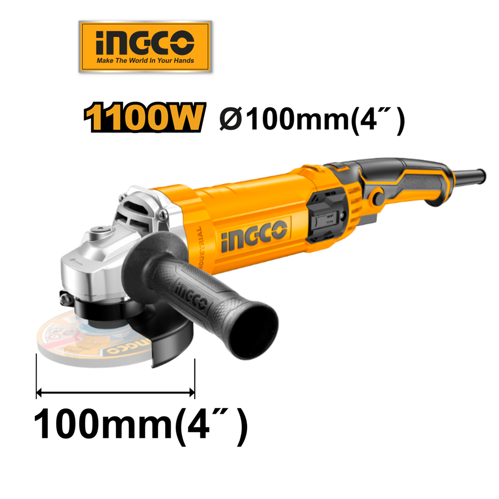 Mô tả Máy mài góc 750W công tắt đuôi INGCO AG750282 | AG900282 900W | AG1100382 1100W | AG71182 710W đĩa 100mm, trục chính M10 - 4