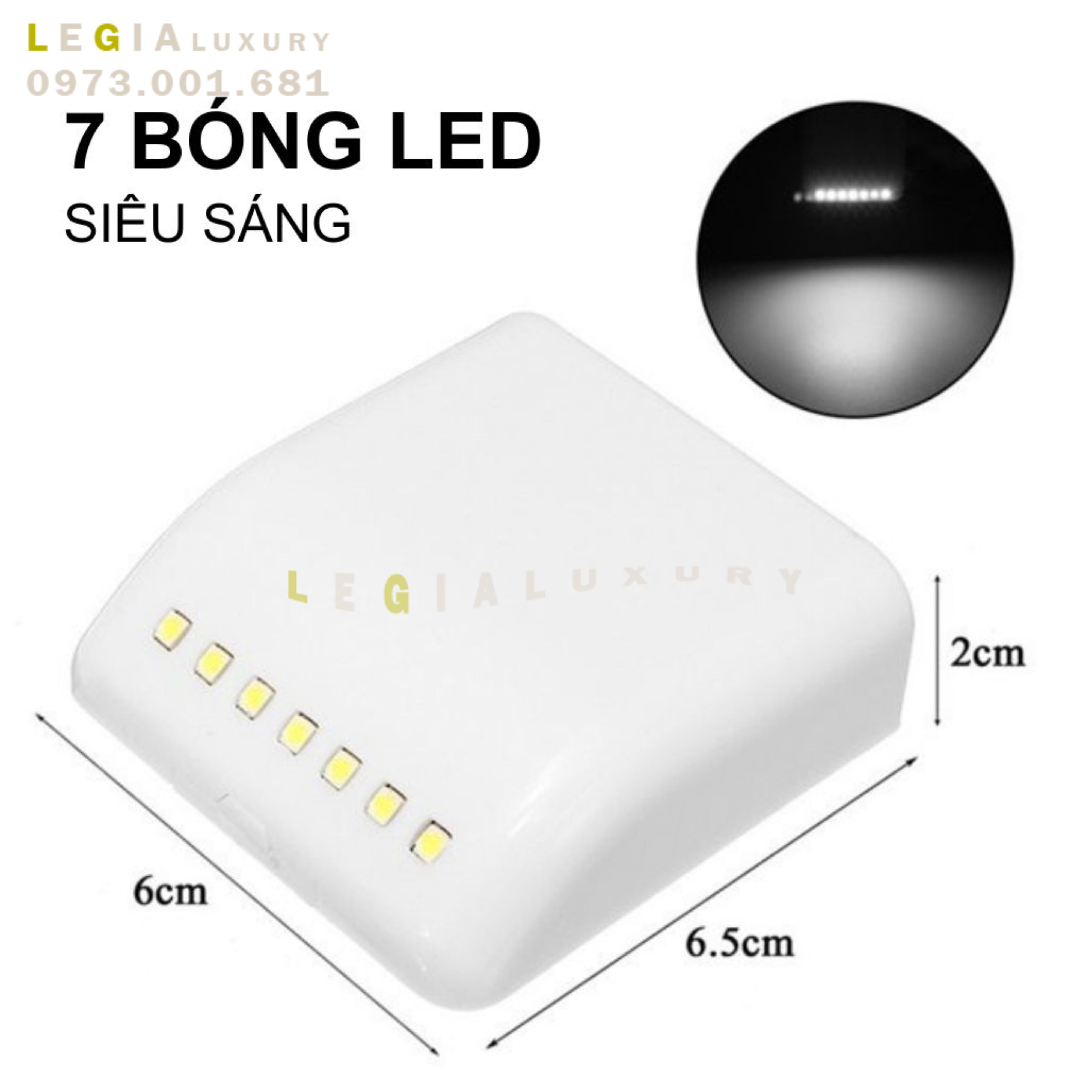 Mô tả Đèn LED cảm ứng tự động sáng Lê Gia | Đèn LED cảm biến gắn tủ cánh cửa tủ thông minh | Đèn LED cảm biến siêu nhạy - 1
