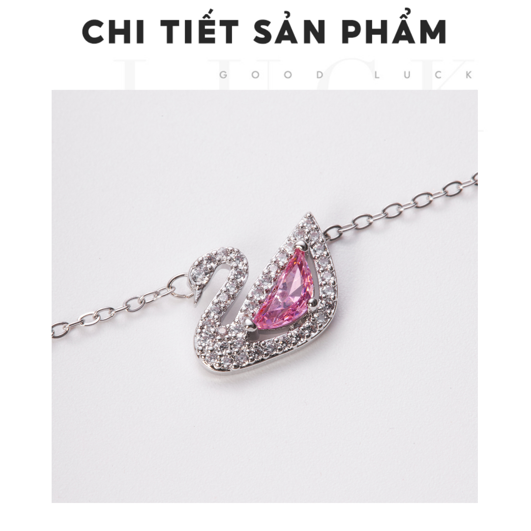 Mô tả Dây chuyền thiên nga CDE Crystal Swan Necklace White CDE6042WH - Dây chuyền nữ Lamy - 3