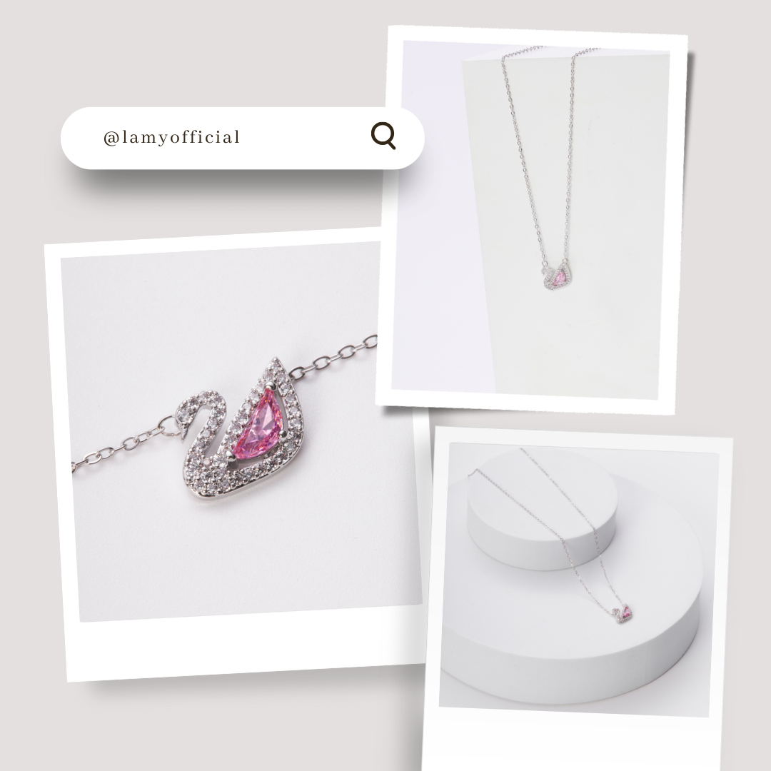 Mô tả Dây chuyền thiên nga CDE Crystal Swan Necklace White CDE6042WH - Dây chuyền nữ Lamy - 7