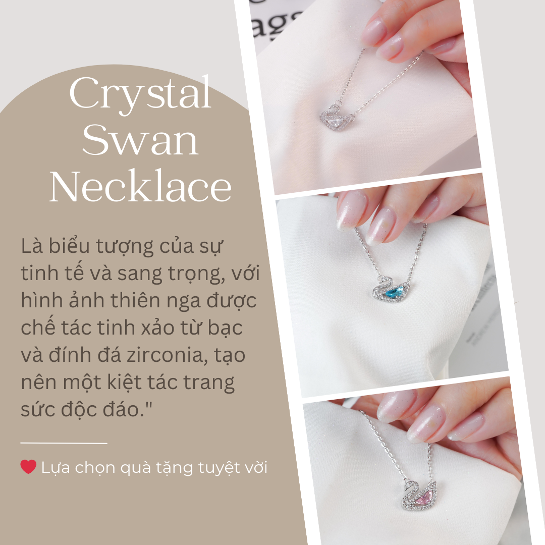 Mô tả Vòng tay nữ CDE Crystal Swan Bracelet Blue CDE2083BE - Vòng tay Lamy thiên nga cao cấp - 3