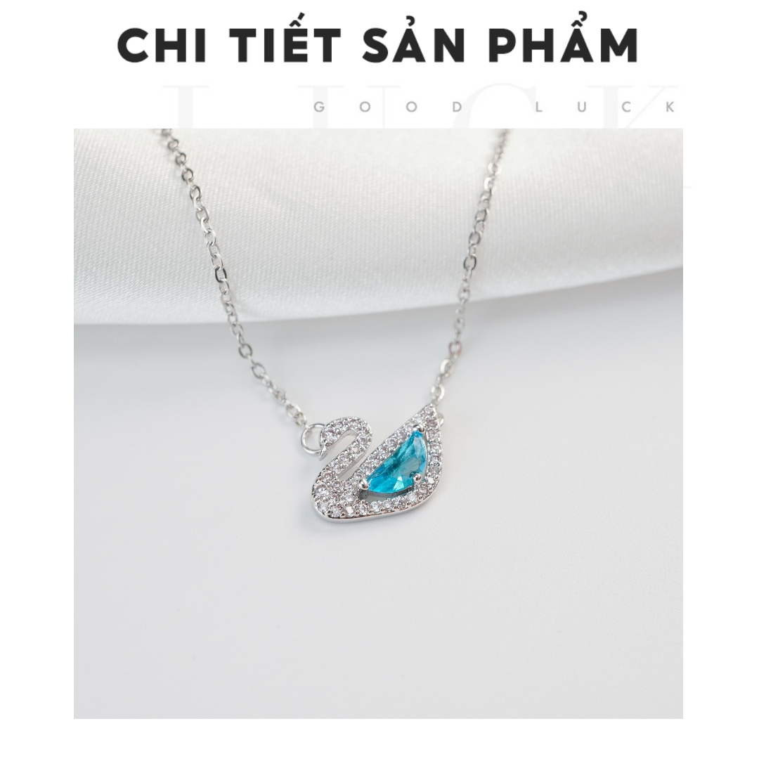 Mô tả Vòng tay nữ CDE Crystal Swan Bracelet Blue CDE2083BE - Vòng tay Lamy thiên nga cao cấp - 2