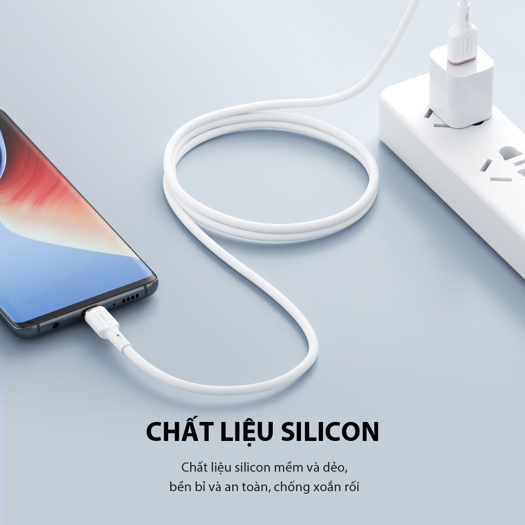 Mô tả Cáp Sạc Nhanh VIVAN VSL100S/ VSC100S/ VSM100S (Type C/ Micro USB) 1m Chất Liệu Silicon Mềm Dẻo - Chính Hãng - 3