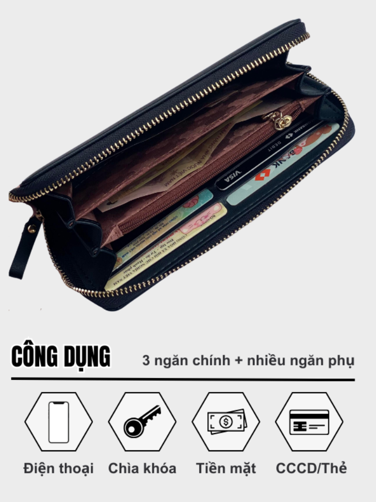 Ví Nữ Dài Cầm Tay FOREVER YOUNG PFY08 - Nội thất