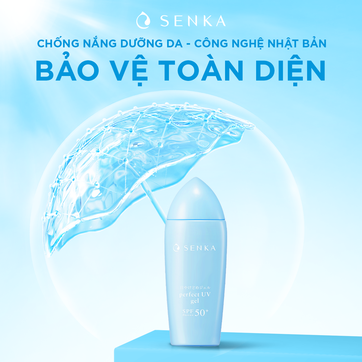 Mô tả Gel sữa chống nắng Senka Perfect UV Gel 80ml - 1