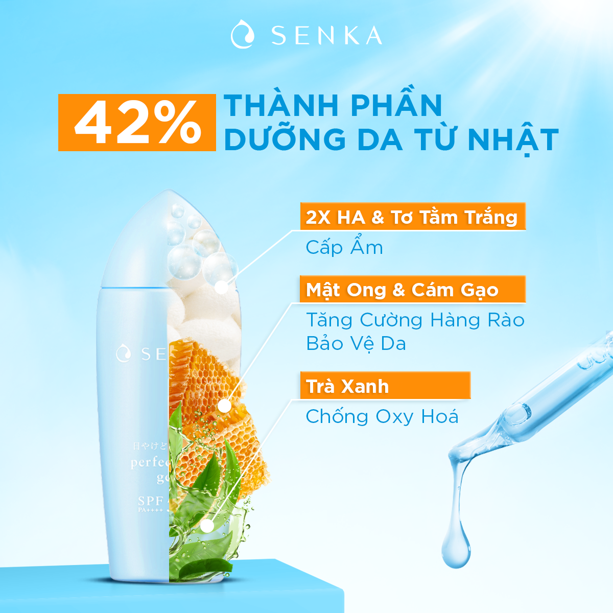 Mô tả Gel sữa chống nắng Senka Perfect UV Gel 80ml - 3