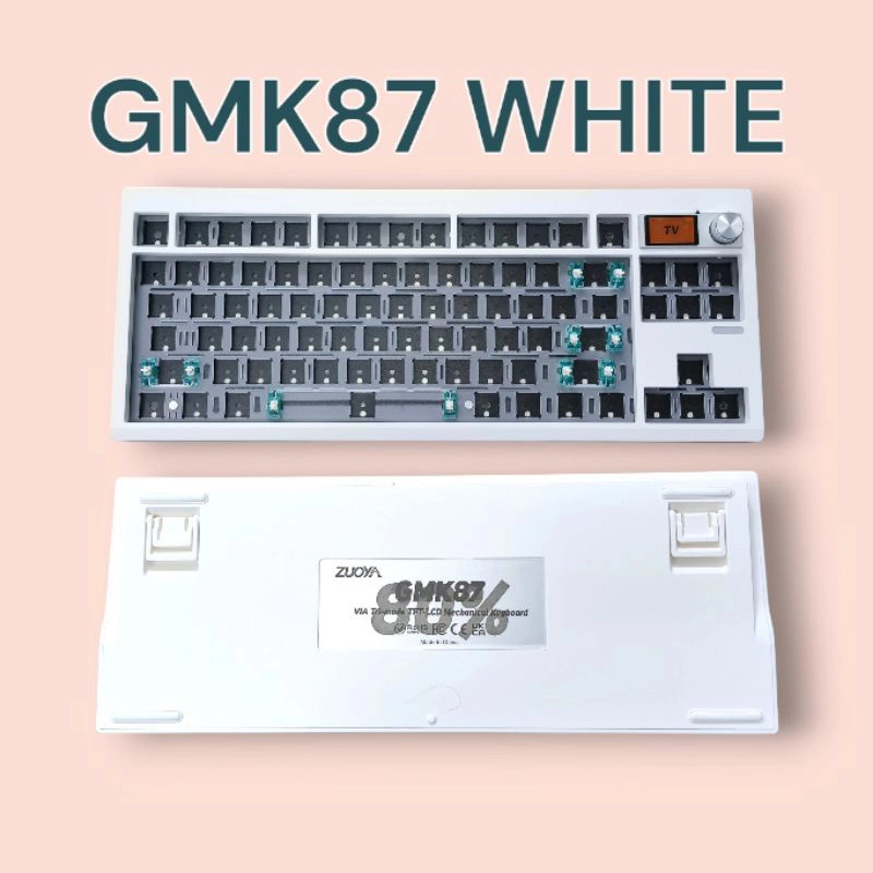 Bộ kit bàn phím Zuoya GMK87 Màn hình tùy chỉnh, keymap VIA, núm vặn, 3 ...