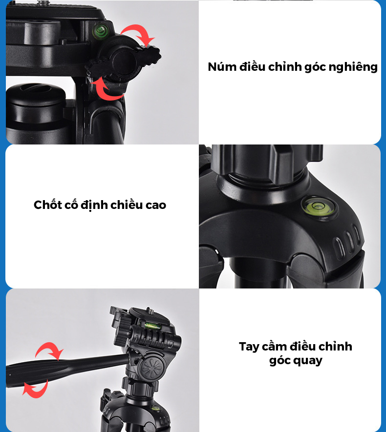 Chân Quay Máy Ảnh Điện Thoại Tripod 360° - Thiết Kế Chắc Chắn - Nhỏ Gọn ...