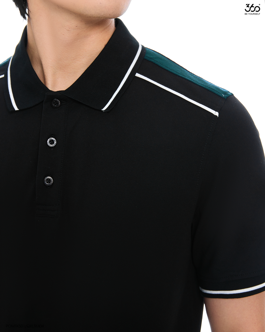 Mô tả Áo polo nam cổ điển ngắn tay phối màu thương hiệu 360 Boutique chất liệu pique cao cấp - POMTK501 - 3