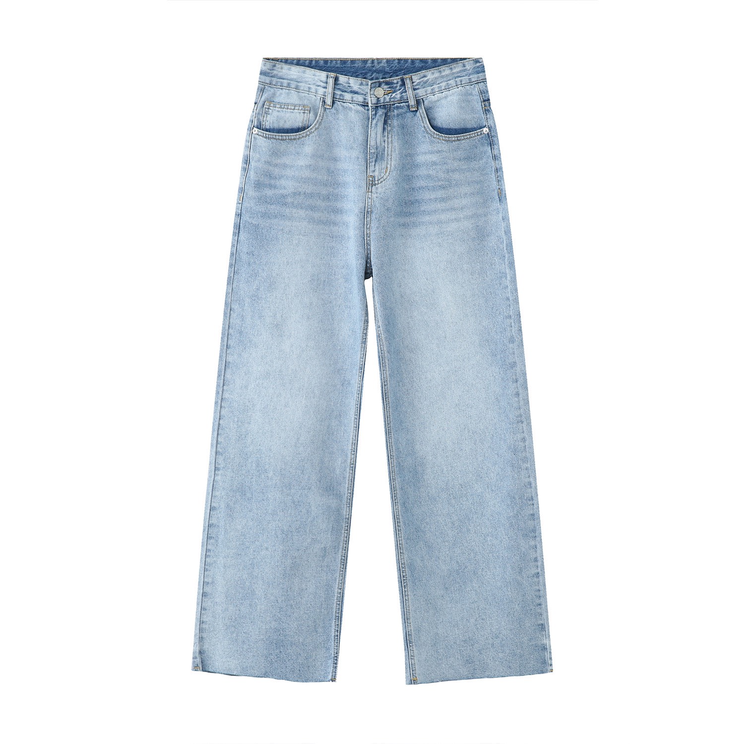 BACK LOOSE JEAN Quần jeans nam ống rộng mầu Đen SR01 phong cách