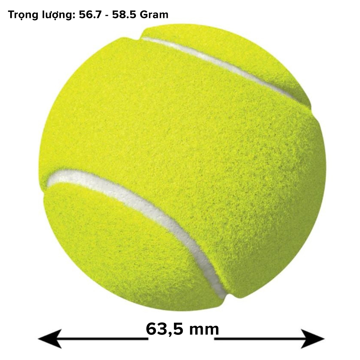 Mô tả Bóng Tennis Chuyên Dụng Mới 100% Được Sử Dụng Phổ Biến Nhất – Độ Nảy Cao 1.35 – 1.47m Chuẩn Quốc Tế Chính Hãng Amalife - 6