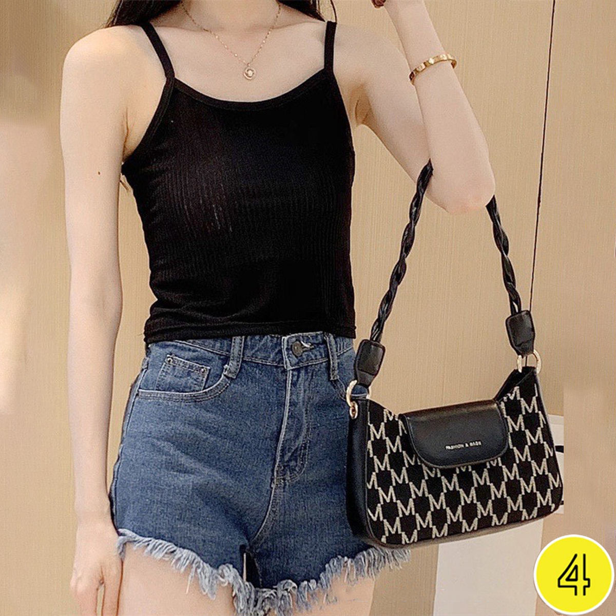 Mô tả Áo hai dây crotop nữ trơn basic 4LOVA chất liệu thun tăm cotton mềm mại, thoáng mát EVA058 - 6