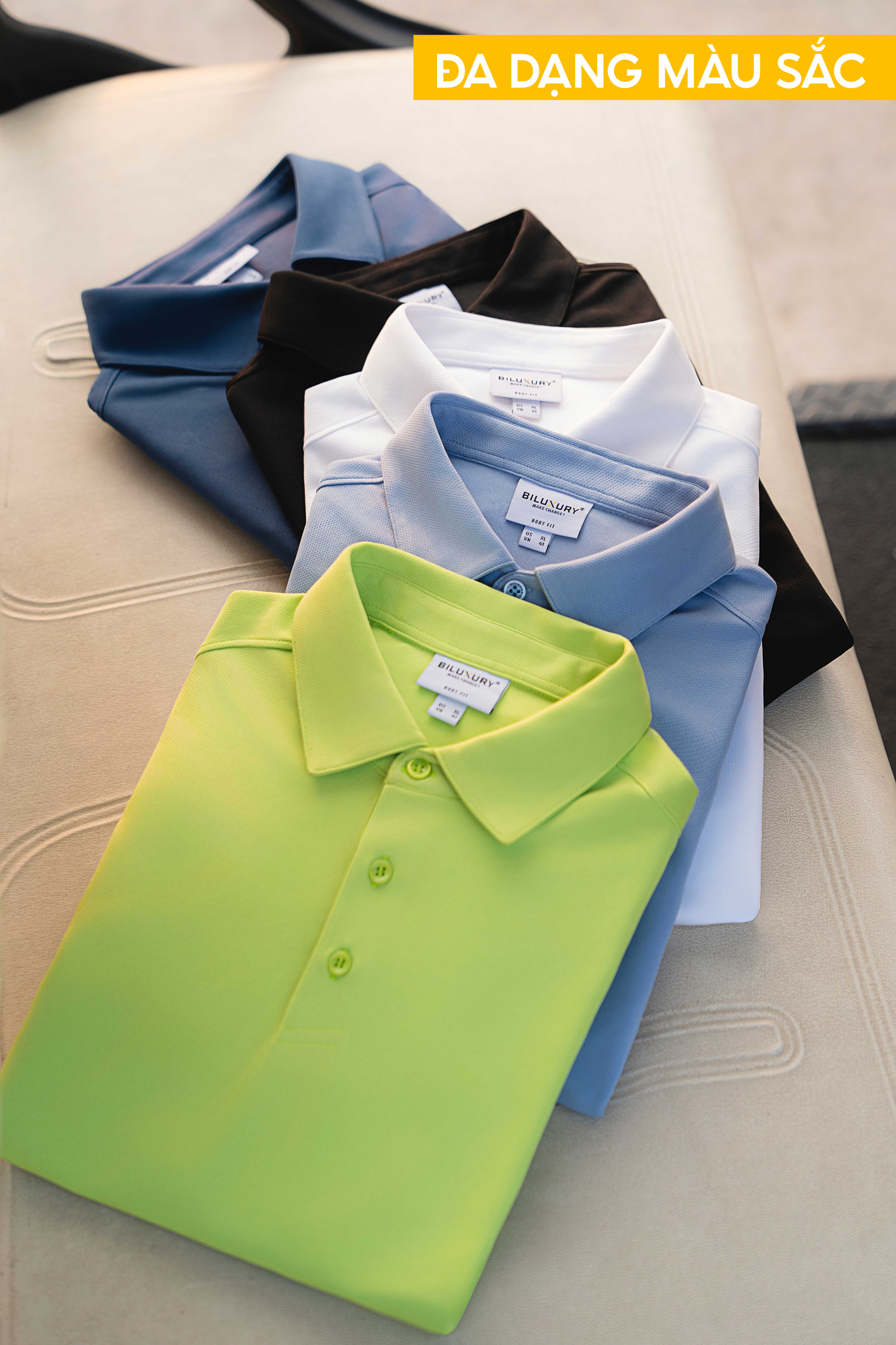Mô tả Combo 2 Áo Polo Nam Thời Trang Nam Biluxury 8APCB428 Áo Thun Có Cổ Polo Trơn Thoáng Mát Thấm Hút Mồ Hôi - 5