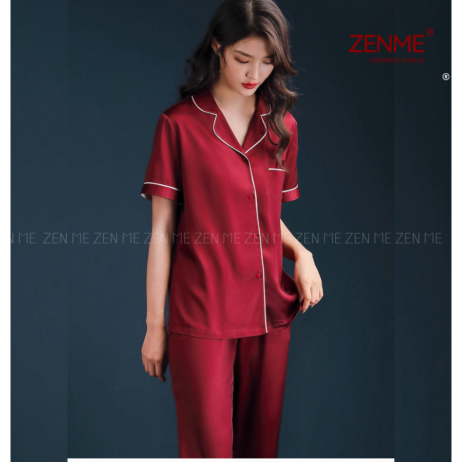 Bộ Đồ Mặc Nhà Lụa Latin ZENME
