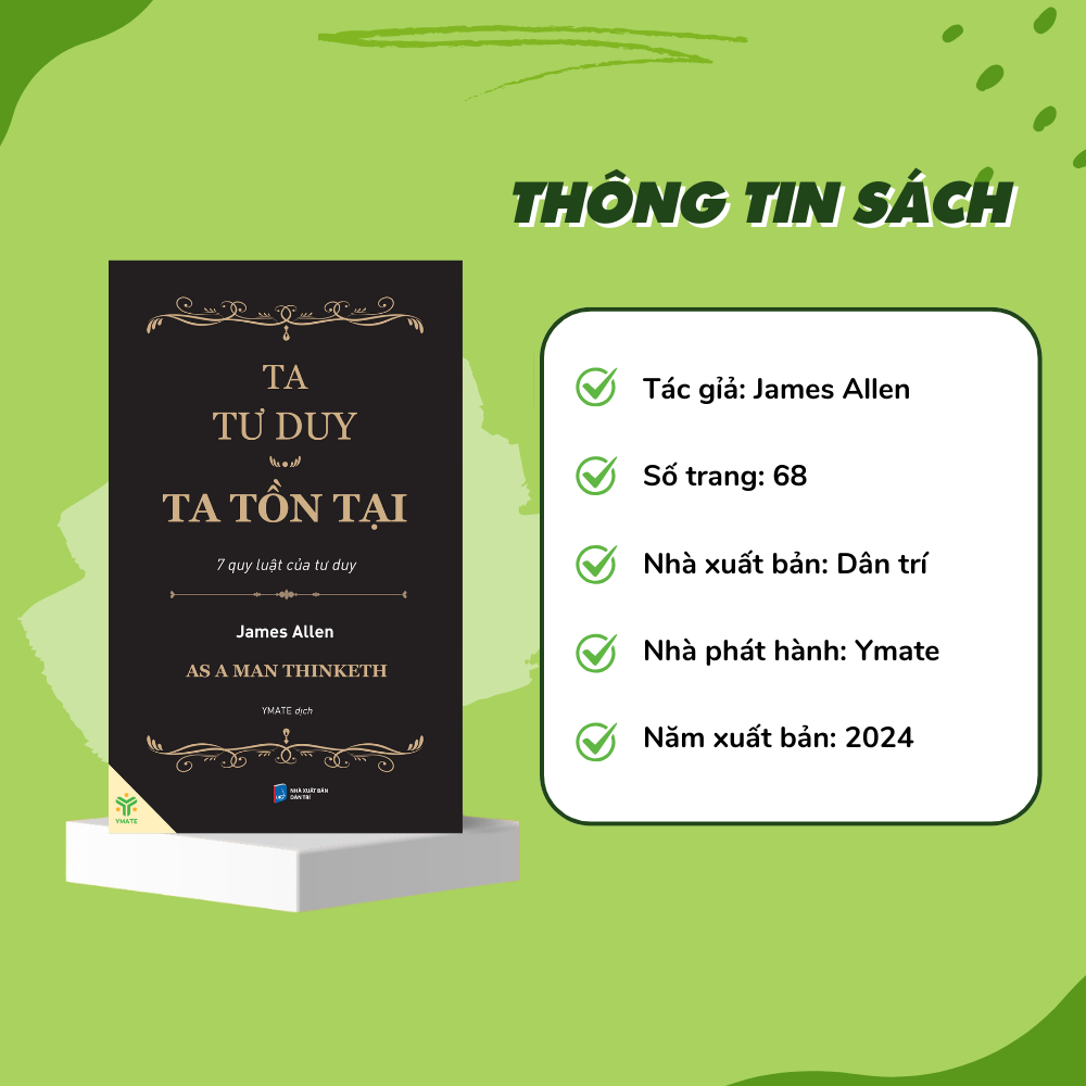 Mô tả Sách - Ta Tư Duy Ta Tồn Tại - Khi Người Ta Tư Duy - 7 Quy Luật Của Tư Duy - YMATE - 5