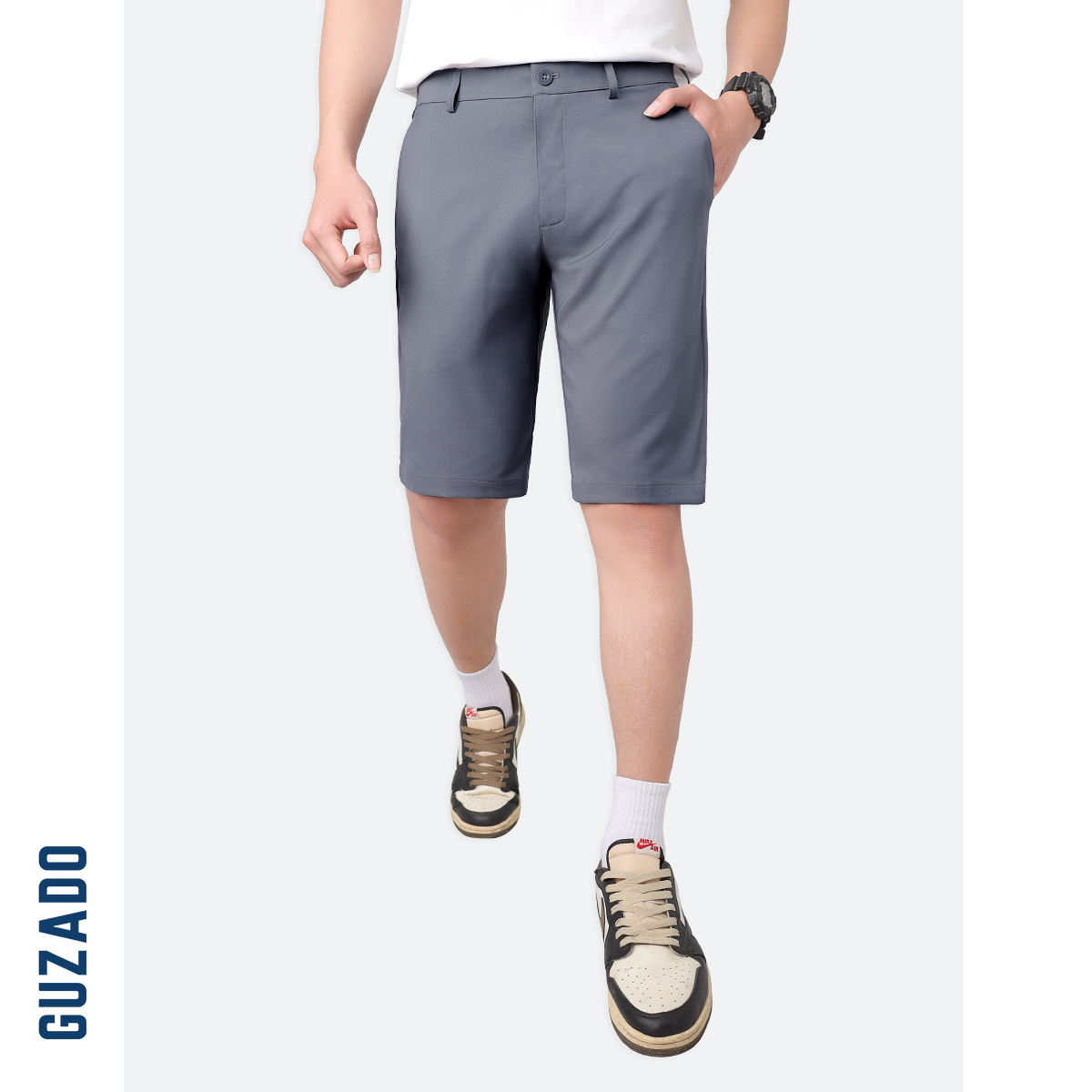 Mẫu mặc quần short Guzado GSR15 1