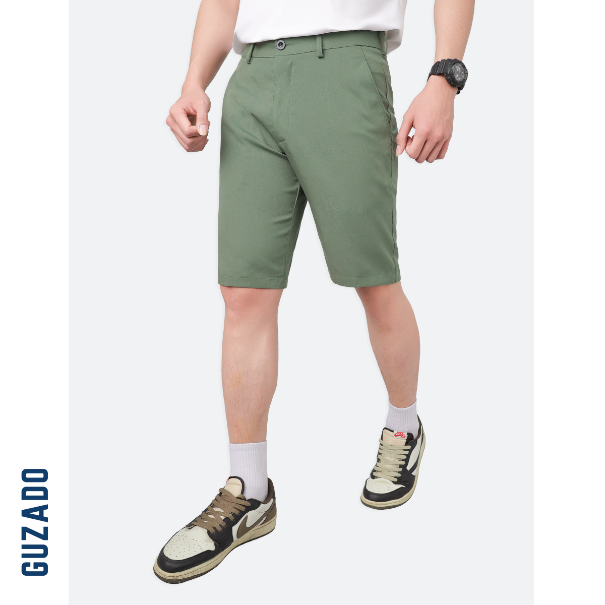Mẫu mặc quần short Guzado GSR15 3