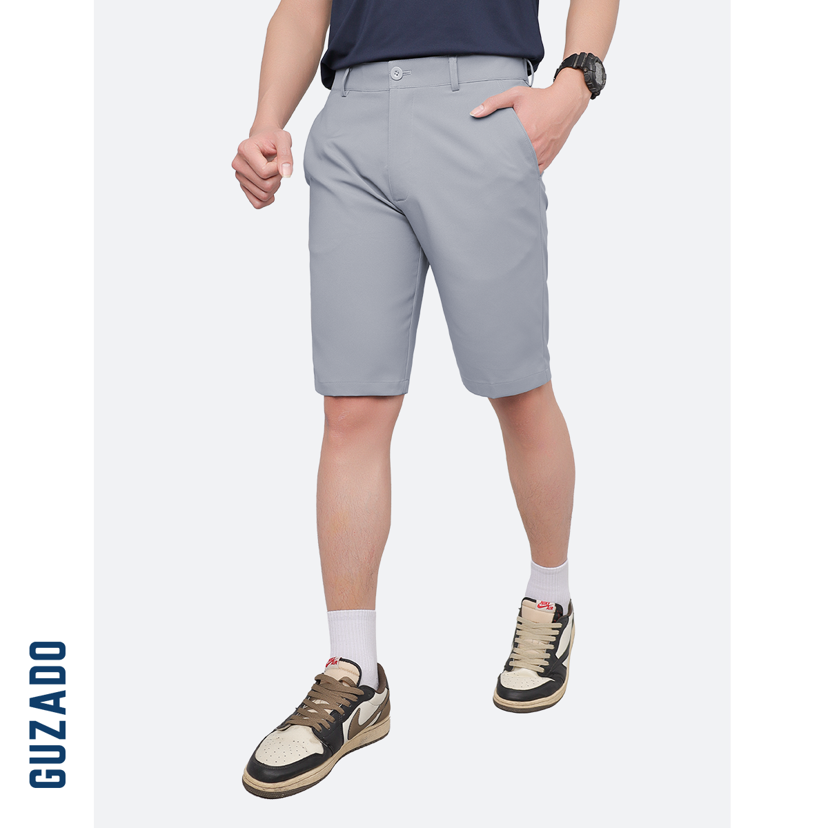 Mẫu mặc quần short Guzado GSR15 5