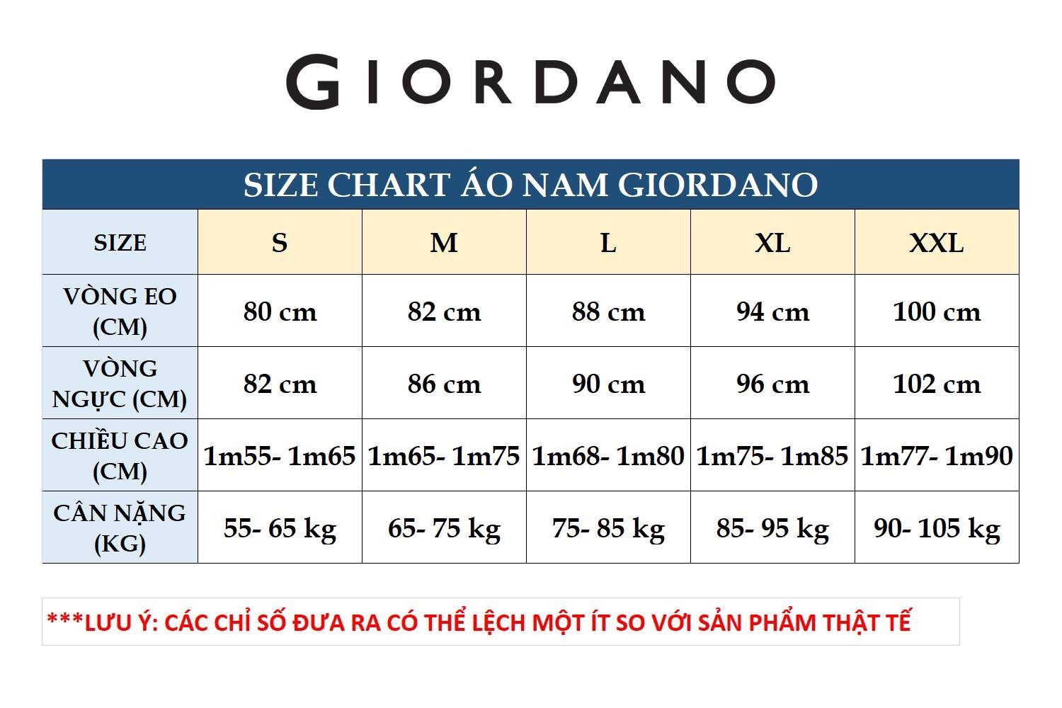 Mô tả GIORDANO Áo Thun Nam Có Cổ Logo Sư Tử 3D Lion Polo 01014222 - 1