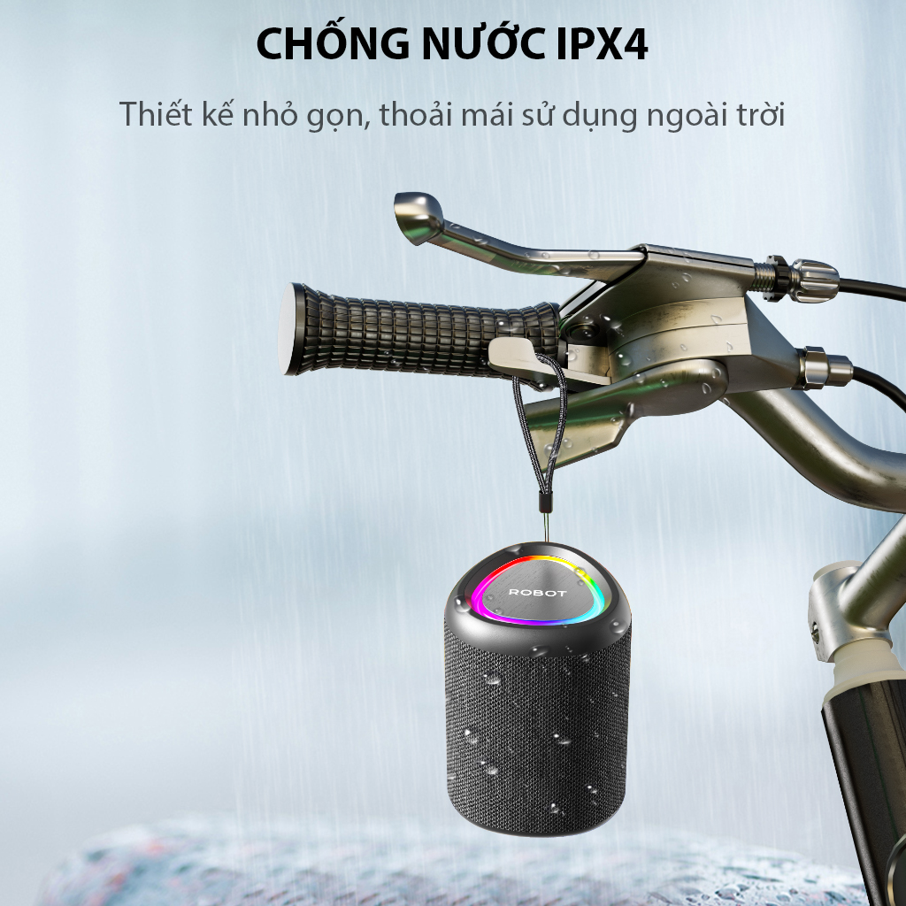 Mô tả Loa Bluetooth Mini ROBOT RB120 Công Suất 5W Đèn Led RGB Hỗ Trợ Kết Nối Thẻ Nhớ Tiện Lợi Âm Bass Mạnh - 2