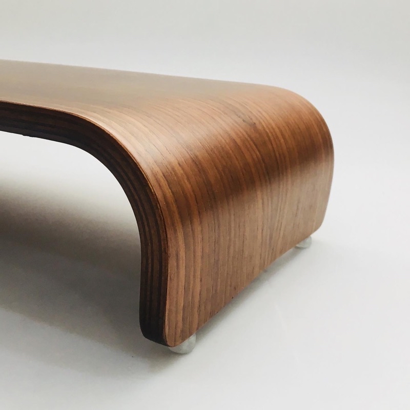 Mô tả Kệ màn hình, Bàn kê màn hình máy tính gỗ uốn cong - Plyconcept Monitor Stand Màu Gỗ Walnut - 2