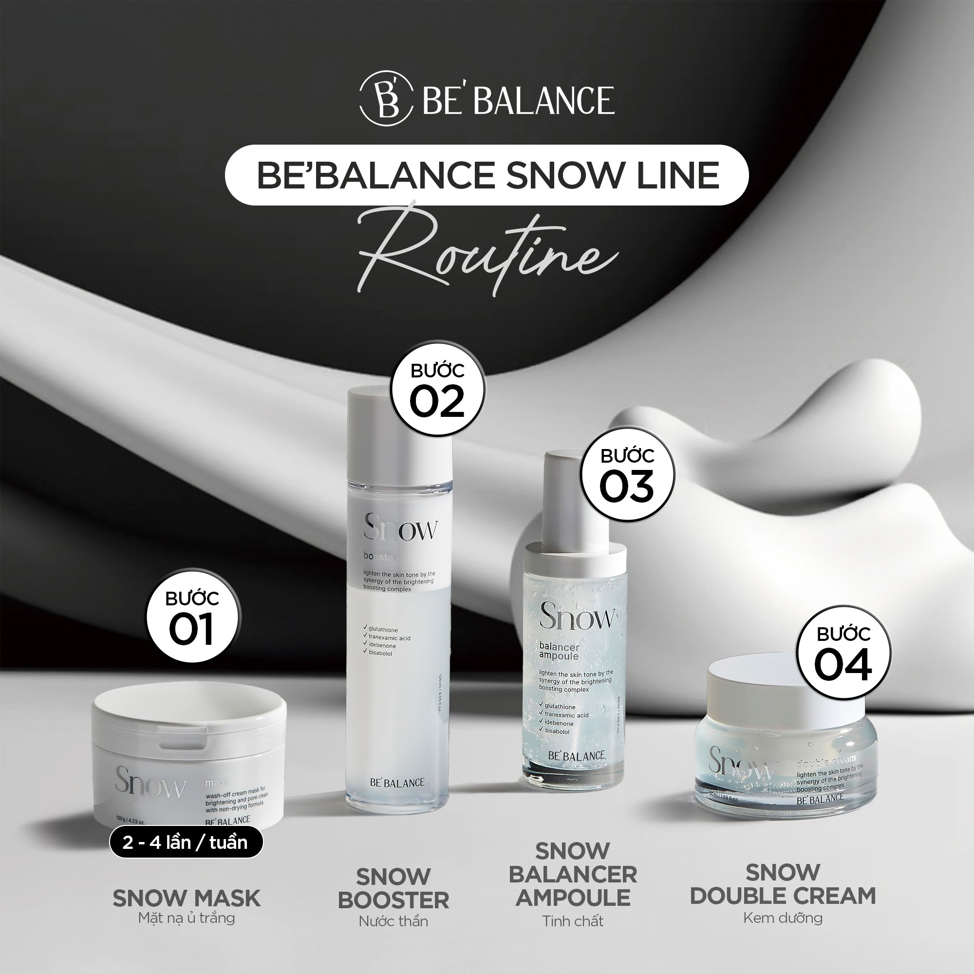Mô tả Mặt Nạ Ủ Sáng Da Be'Balance SNOW MASK giúp Làm Dịu và Cấp Ẩm Chuyên Sâu 120g - 1