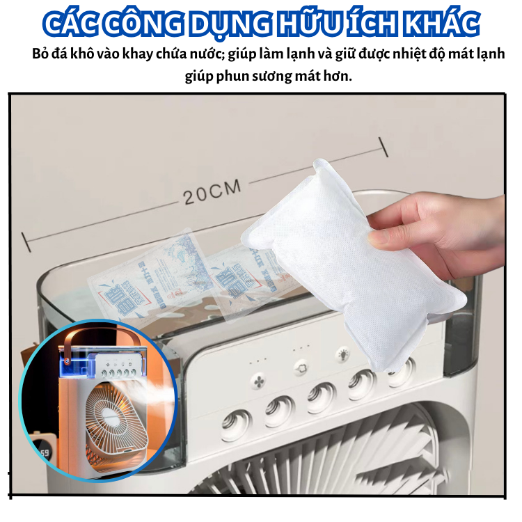 Mô tả Combo 10 Túi gel đá khô giữ lạnh lâu dùng được nhiều lần, sử dụng làm lạnh thức ăn, túi y tế...· - 2