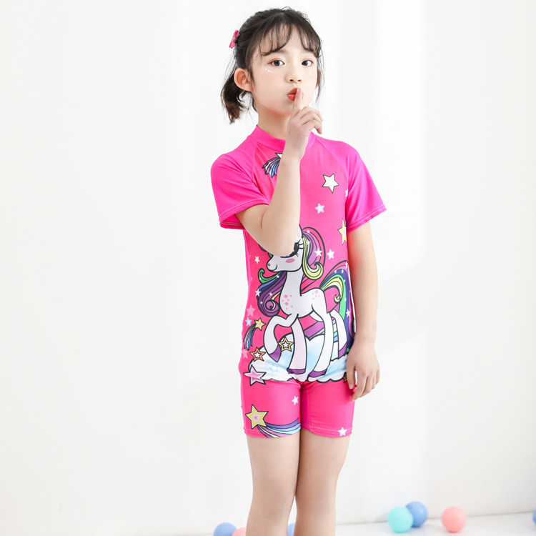 Mô tả Bộ quần áo bơi cho bé gái SKIDS đồ bơi trẻ em họa tiết công chúa kỳ lân 2 đến 10 tuổi - 4