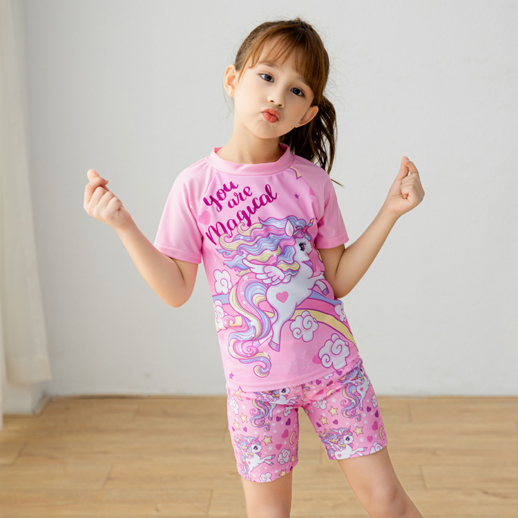 Mô tả Bộ quần áo bơi cho bé gái SKIDS đồ bơi trẻ em họa tiết công chúa kỳ lân 2 đến 10 tuổi - 6