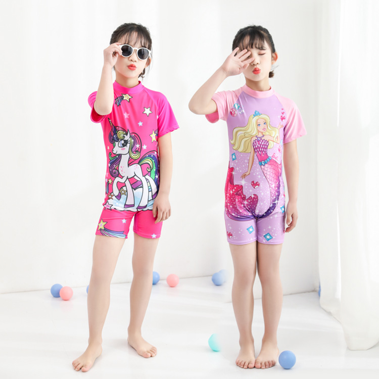 Mô tả Bộ quần áo bơi cho bé gái SKIDS đồ bơi trẻ em họa tiết công chúa kỳ lân 2 đến 10 tuổi - 2