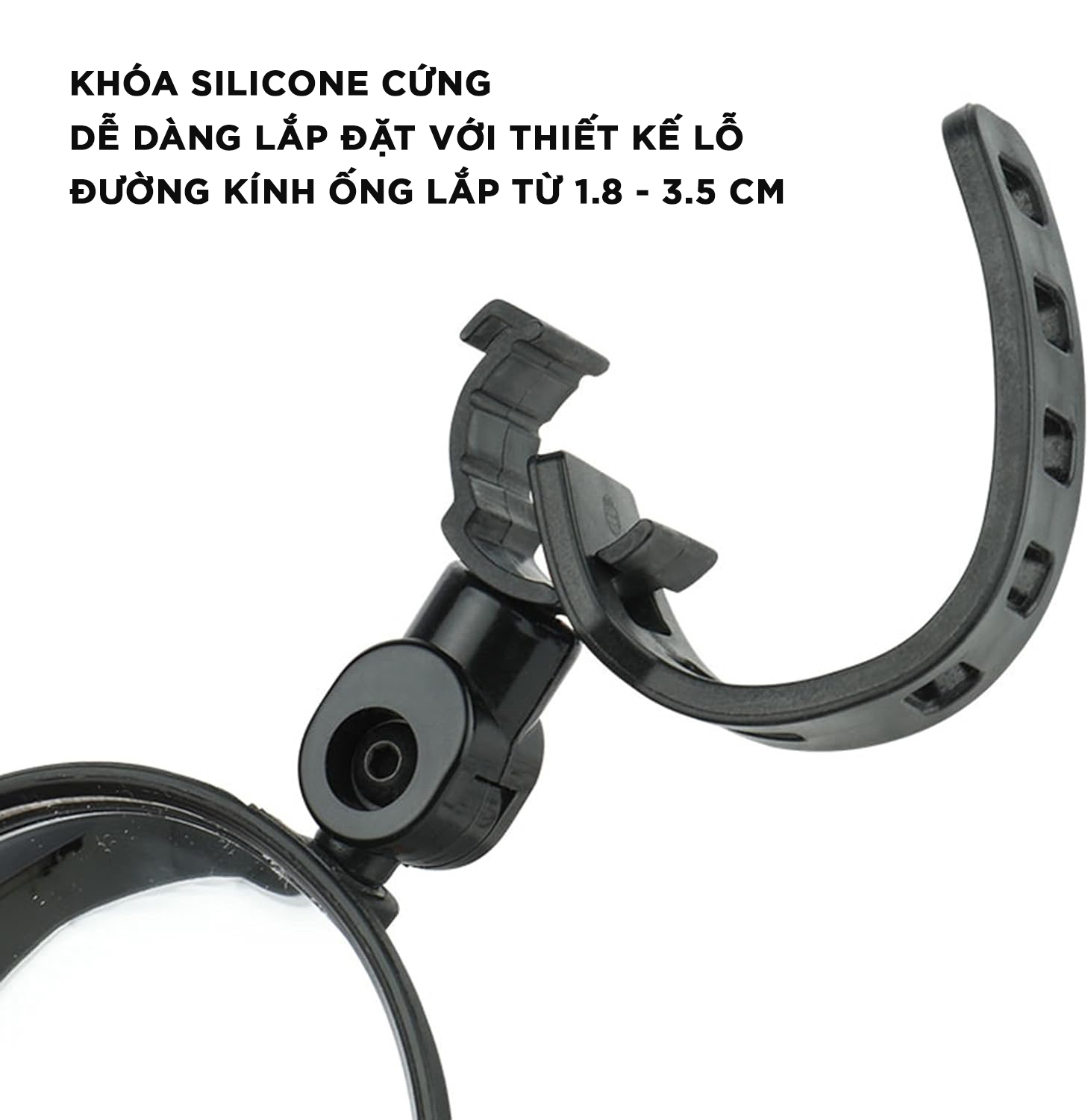 Mô tả Gương Kính Chiếu Hậu Phẳng Tháo Rời Dành Cho Xe Đạp Đường Kính 8 Cm Cleacco Boro Sport - 1